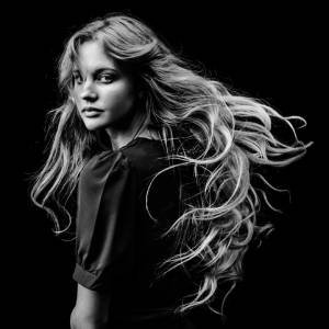 black and white hair style